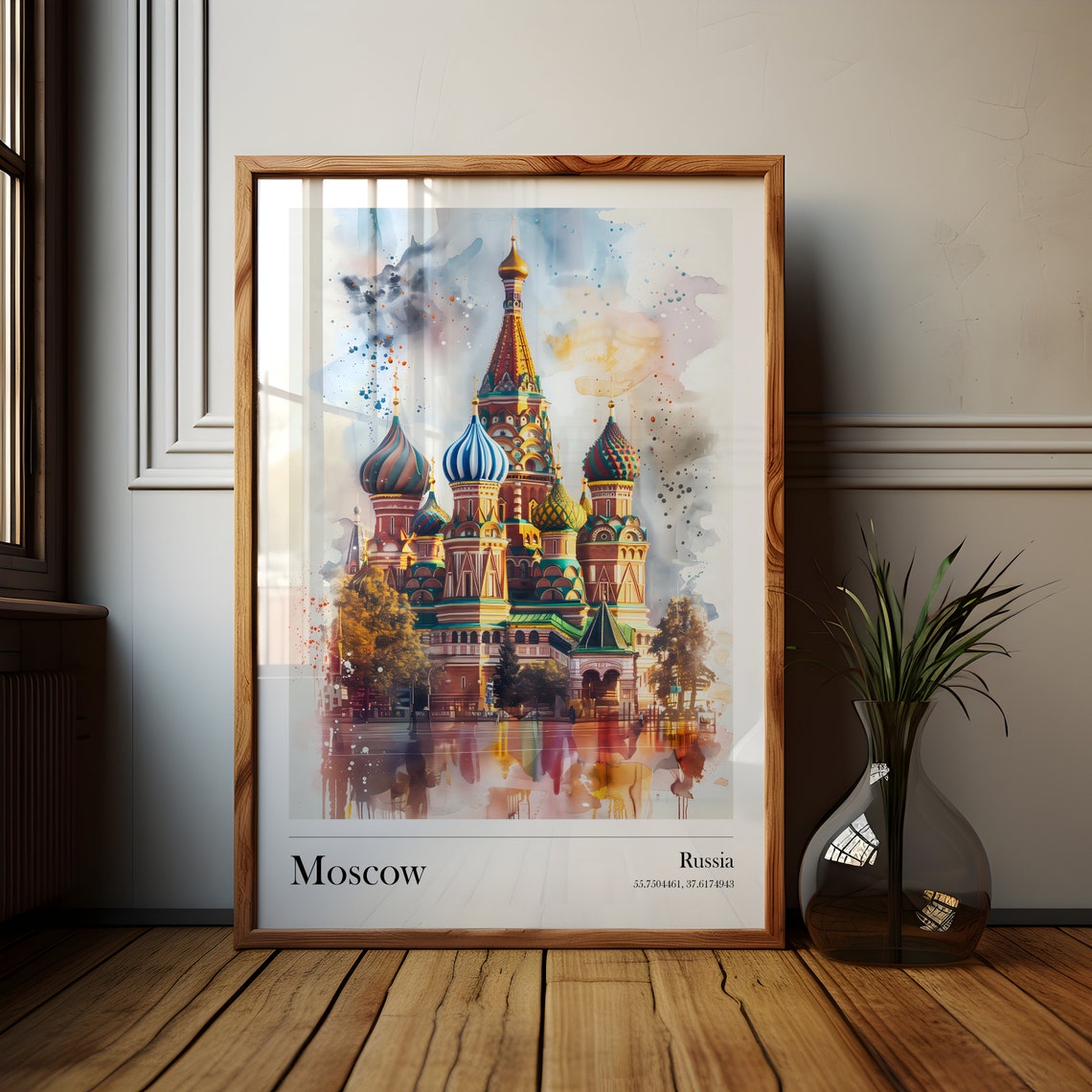 Moscow Travel Poster, Russia Gift