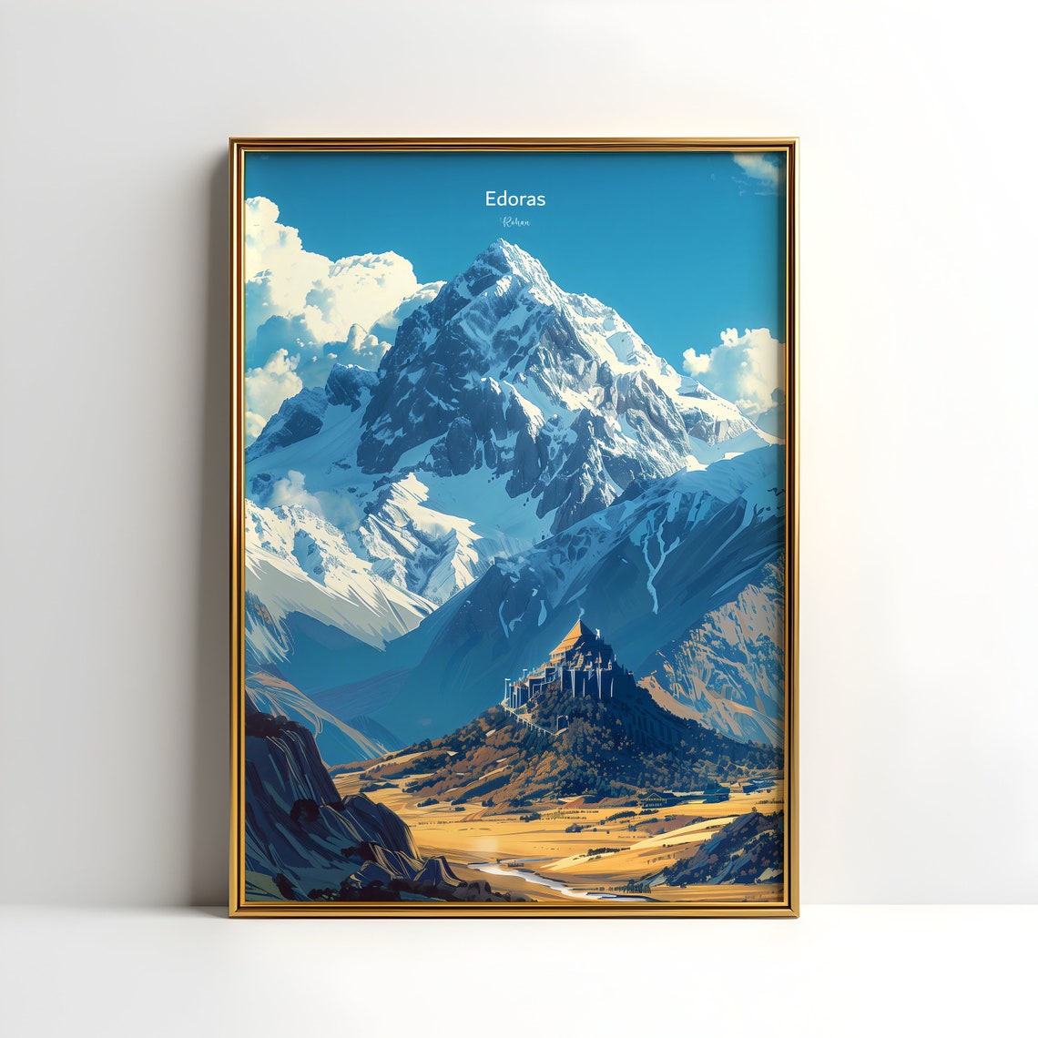 The Lord Of The Rings, Edoras Capital Rohan Art Print