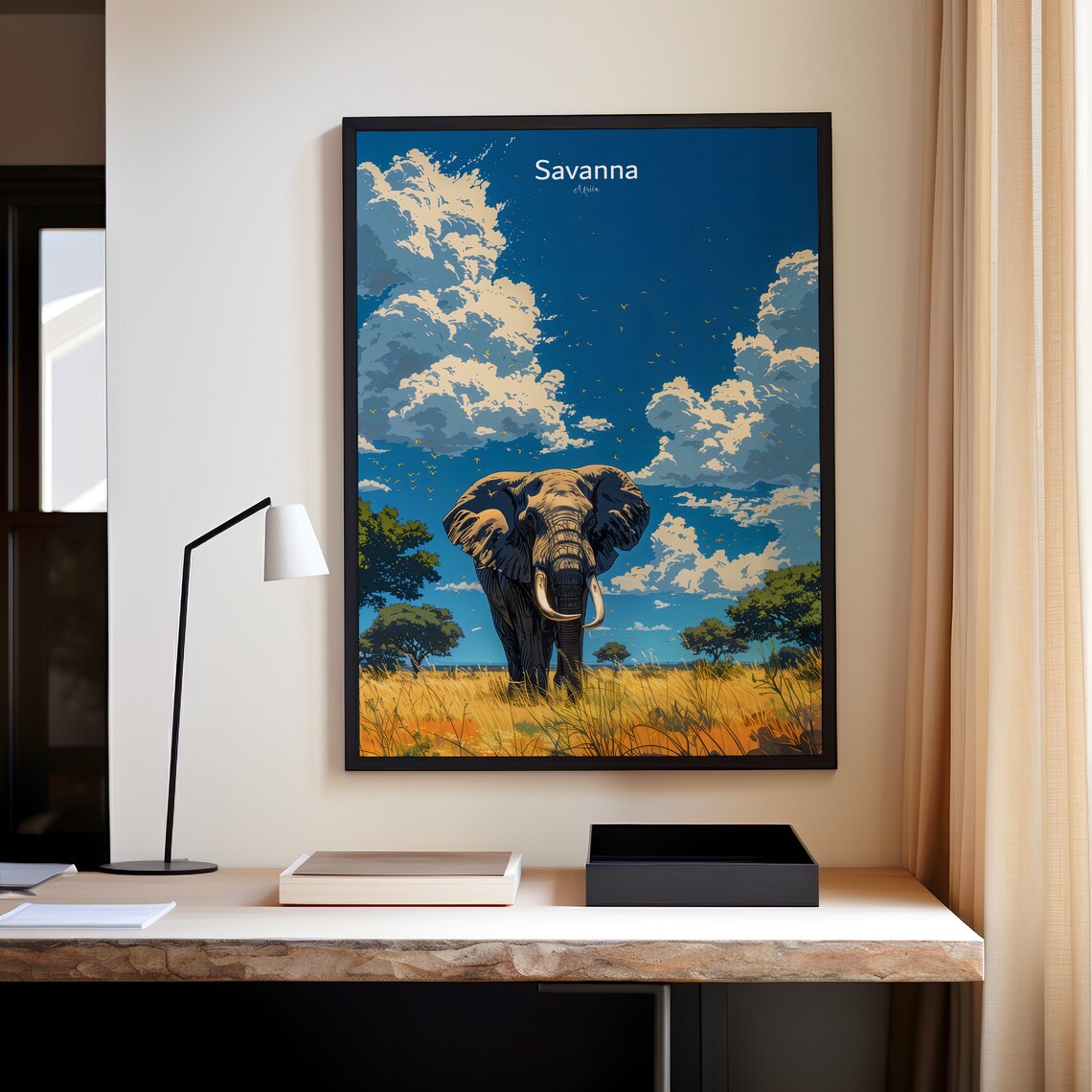 Savanna Travel Poster, Safari Desert Dreams - Image 4