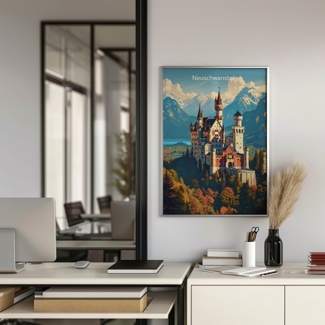 Neuschwanstein Castle - Fairytale Travel Poster - Image 4
