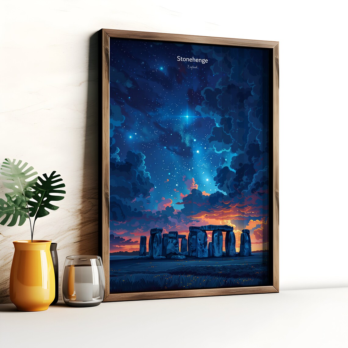 Stonehenge Travel Poster, Ancient Monument Art - Image 5
