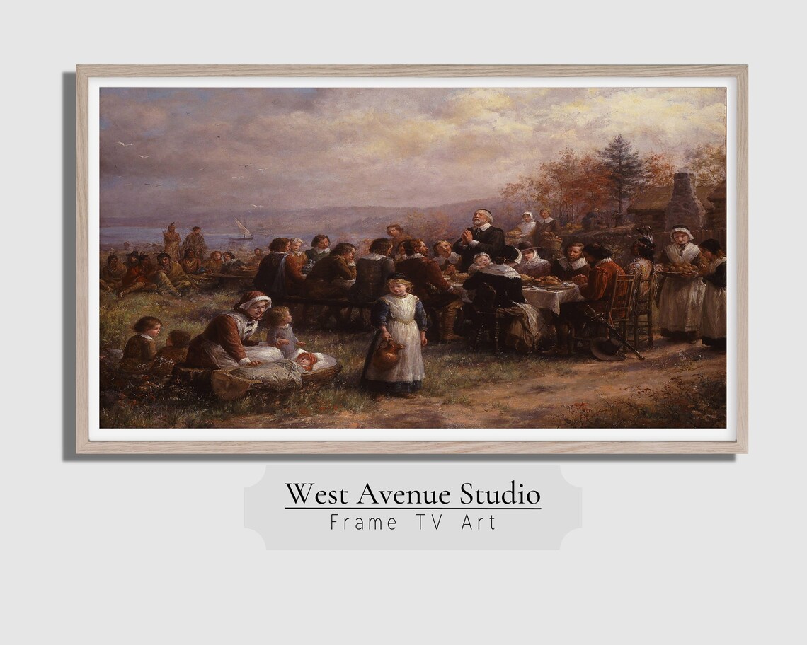 The 1st Thanksgiving Vintage Art Print for TVs - Image 4