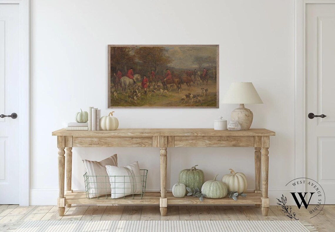 Vintage Thanksgiving Home From The Hunt Art Print - Image 2