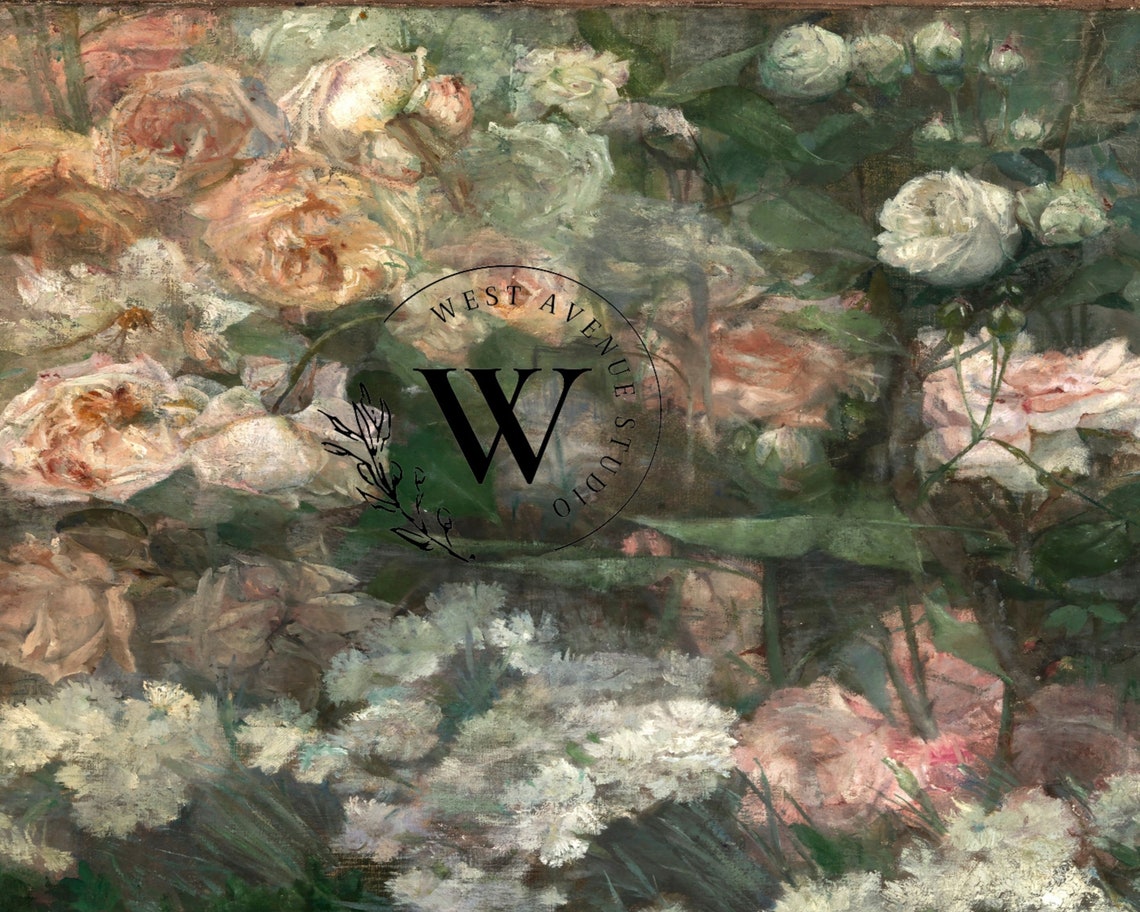 Frame Tv Art Spring Paint Spring Vintage Floral Painting Botanical Oil Painting Antique French Farmhouse Art Instant Download156 - Image 3
