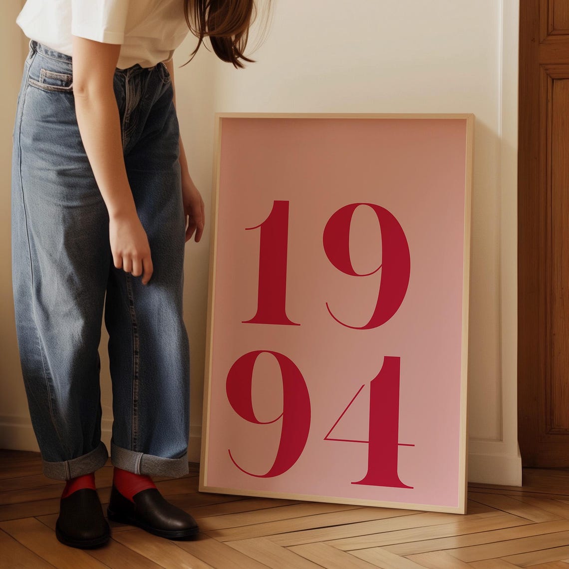 Retro Custom Birth Year Poster Print, Boho Gift - Image 2