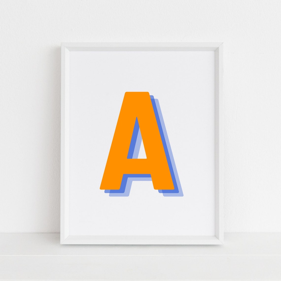 Letter A - Retro 3D Monogram
