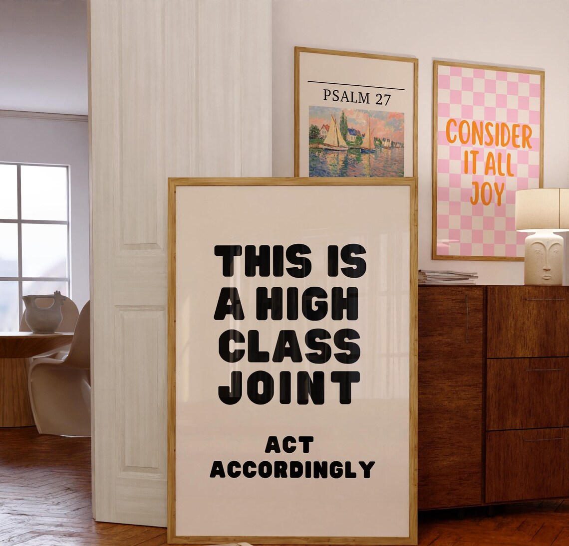 This Is A High Class Joint Art Print, Preppy Decor - Image 4