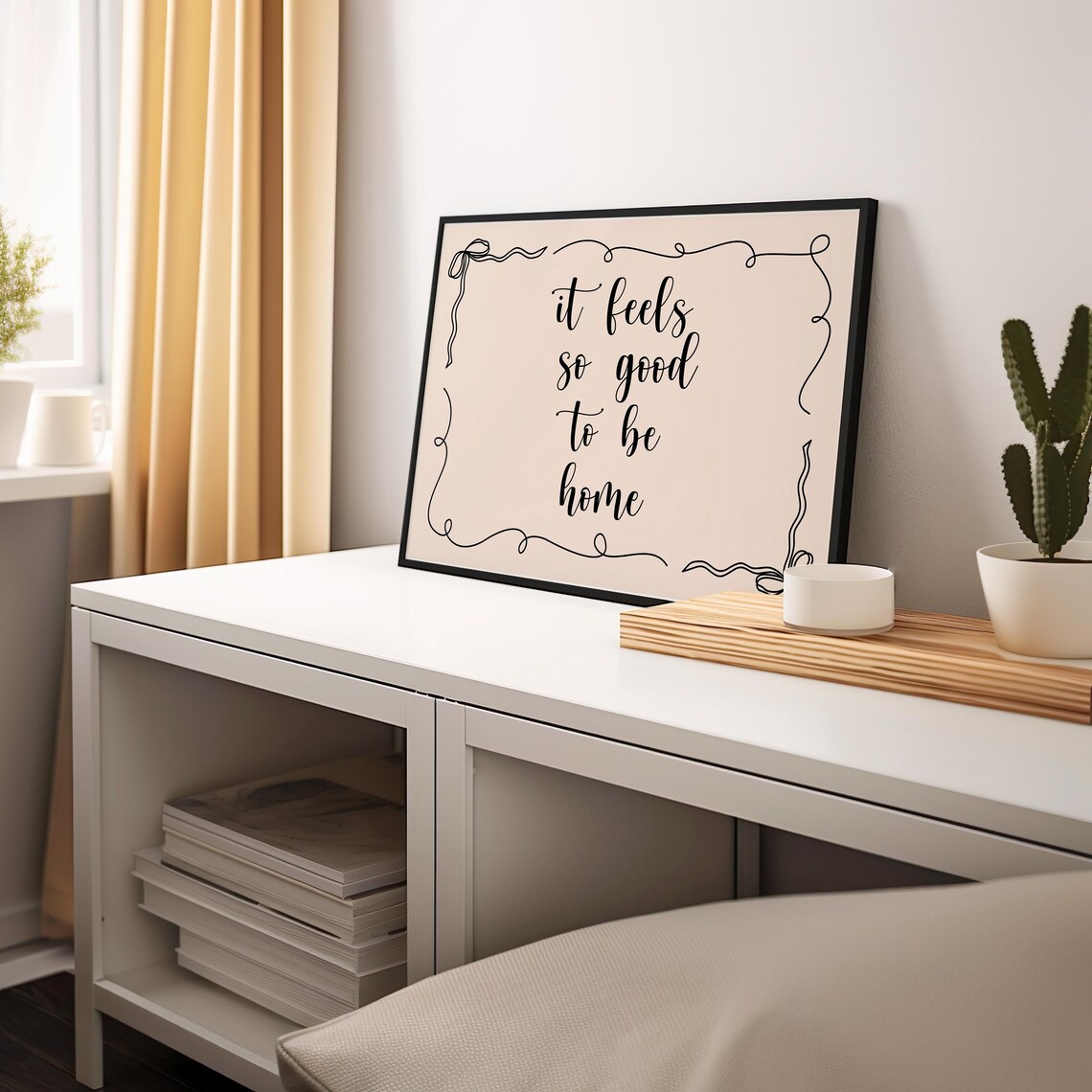 It Feels So Good To Be Home, Affirmation Art Print - Image 3