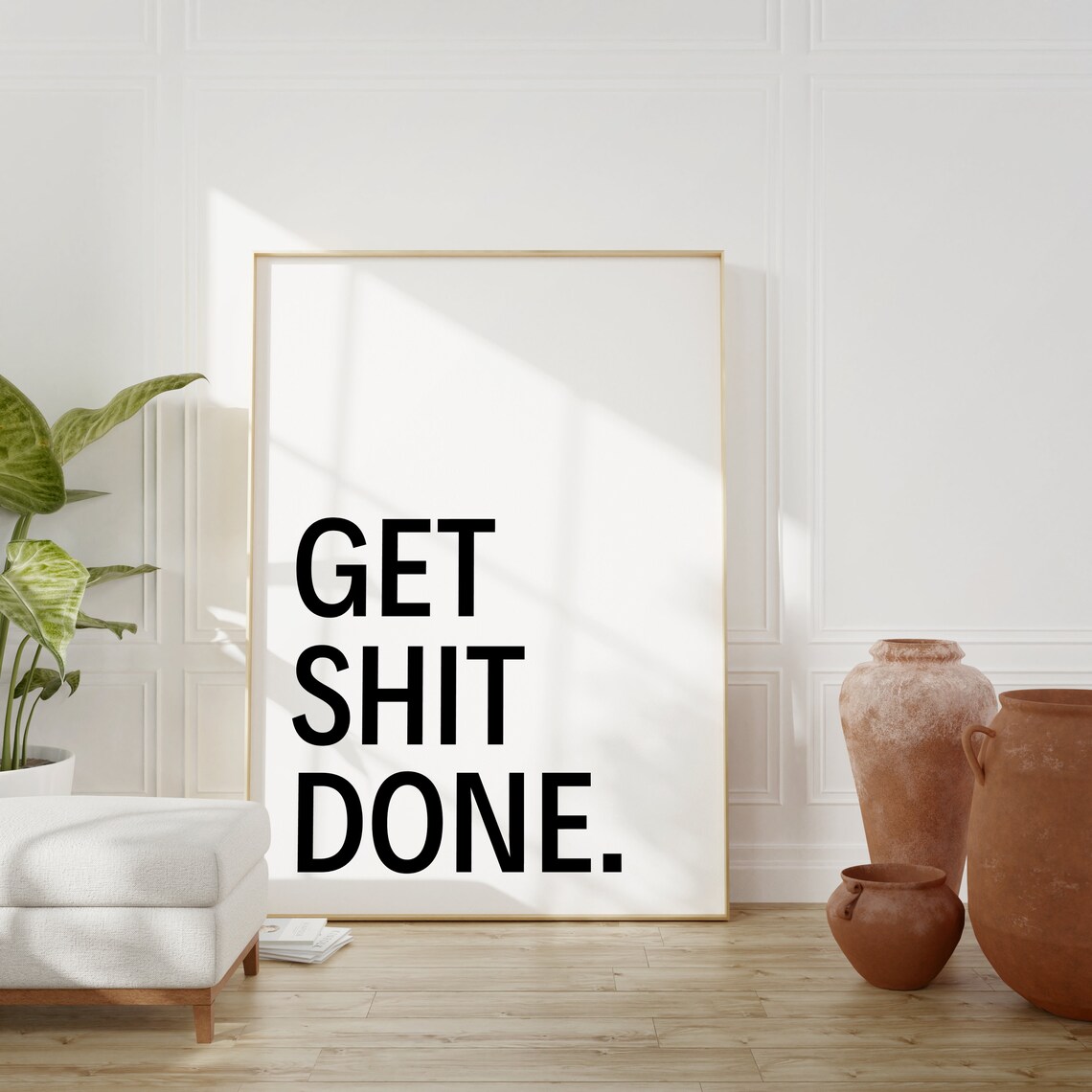 Get Shit Done Office Poster, Home Office Decor - Image 4