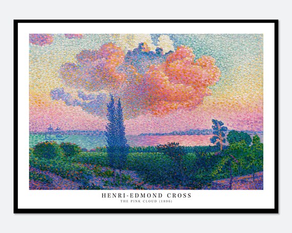 Henri Edmond Cross The Pink Cloud, Vintage Poster