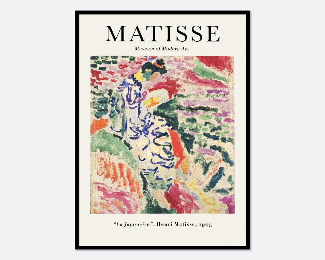 Henri Matisse La Japonaise Travel Poster