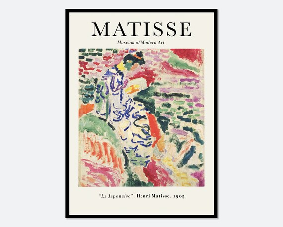 Henri Matisse La Japonaise Travel Poster