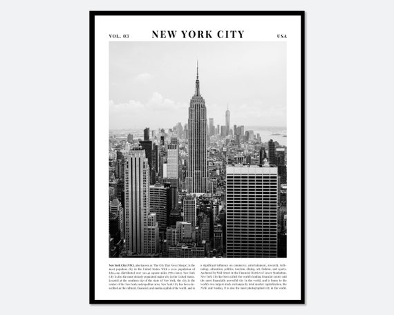 New York City Empire State Building Travel Poster