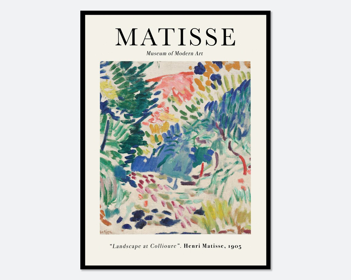 Matisse Landscape At Collioure, Vintage Art Print