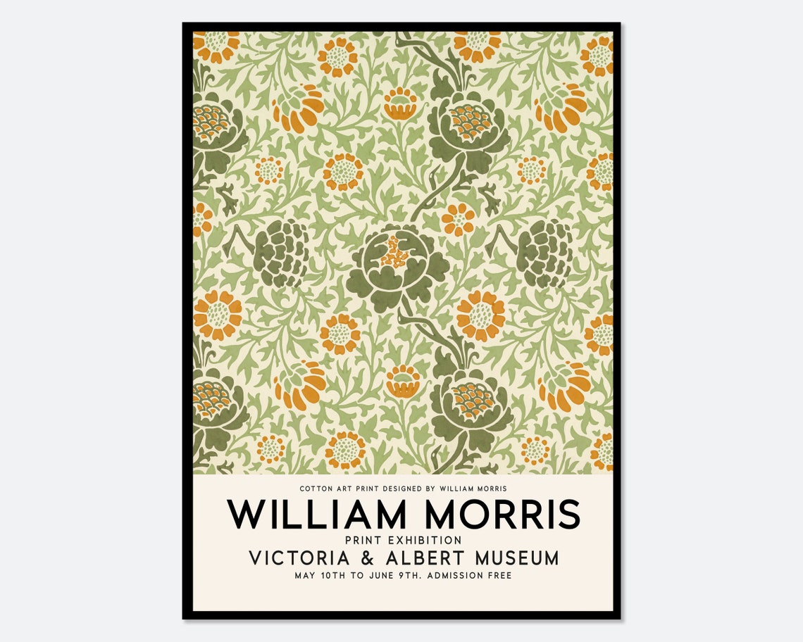 William Morris Grafton Victoria Albert Museum Exhibition Poster