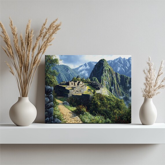 Machu Picchu Peru Incan Ruins Andes Mountain Landscape Poster