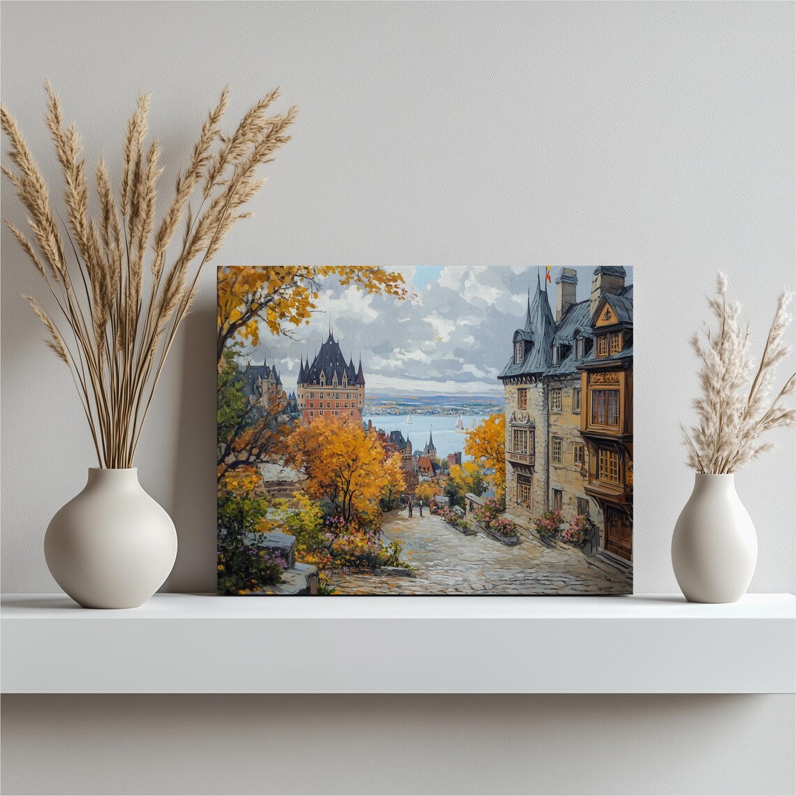Chateau Frontenac, St. Lawrence River Travel Poster