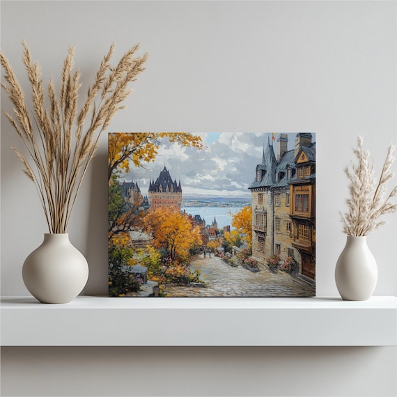 Chateau Frontenac, St. Lawrence River Travel Poster