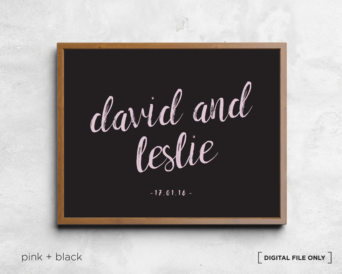 Wedding Wall Decor, Wedding Gift Art Print - Image 2