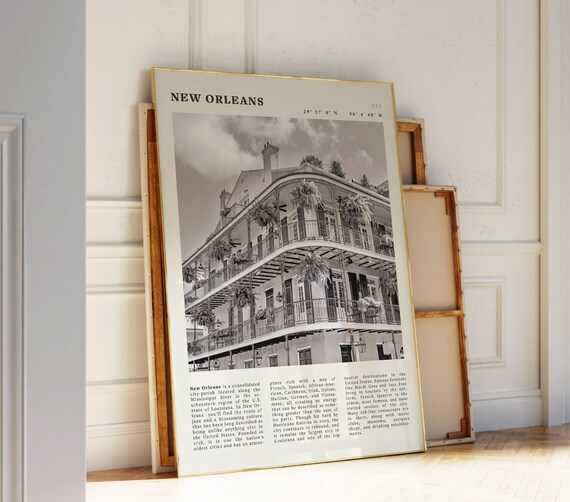 New Orleans Vintage Travel Poster, Jazz Lovers