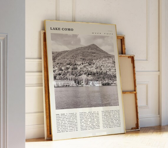 Lake Como Vintage Italian Lakes Travel Poster