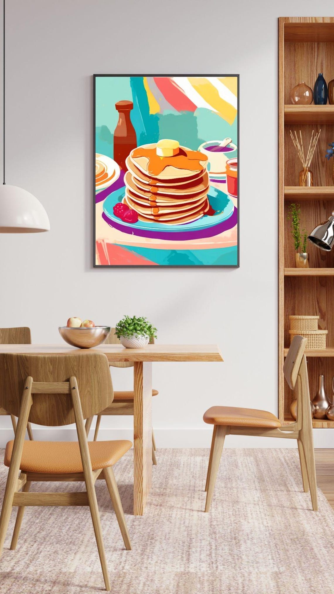 Pancake Kitchen Wall Art Art Abstract Wall Art Art Colourful Art Maximalist Minimalistic - Image 2