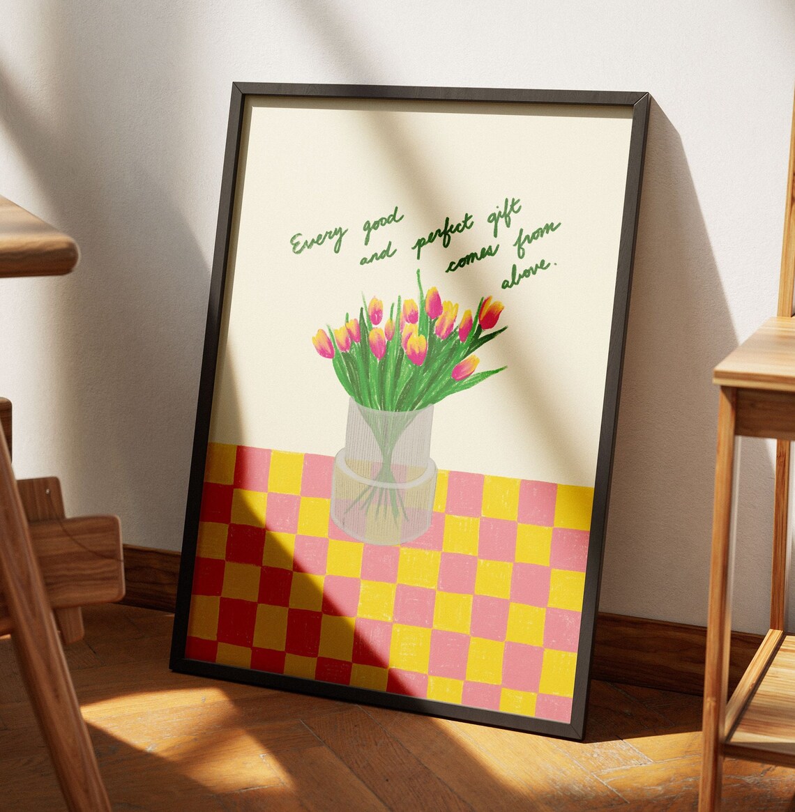 James 1:17 Christian Coquette Scripture Art Print - Image 3