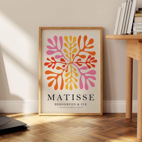 Matisse Flower Market Print Boho Art Bedroom Wall Decor Living Room Exhibition Mid Century Modern Prints