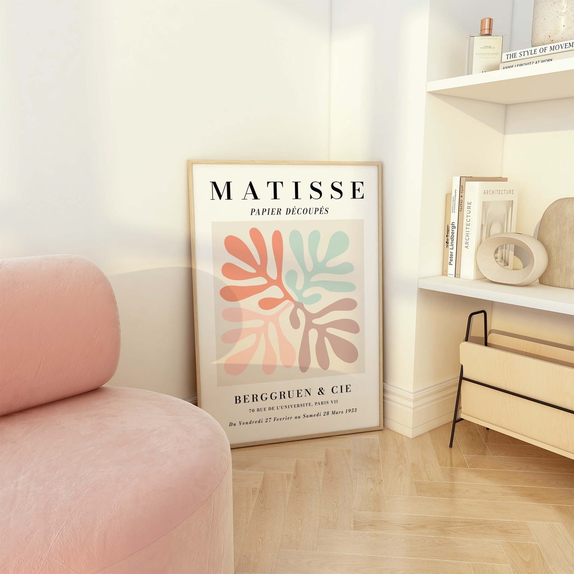 Matisse Papier Decoupes 1953 Exhibition Pastel Abstract Art Poster - Image 3