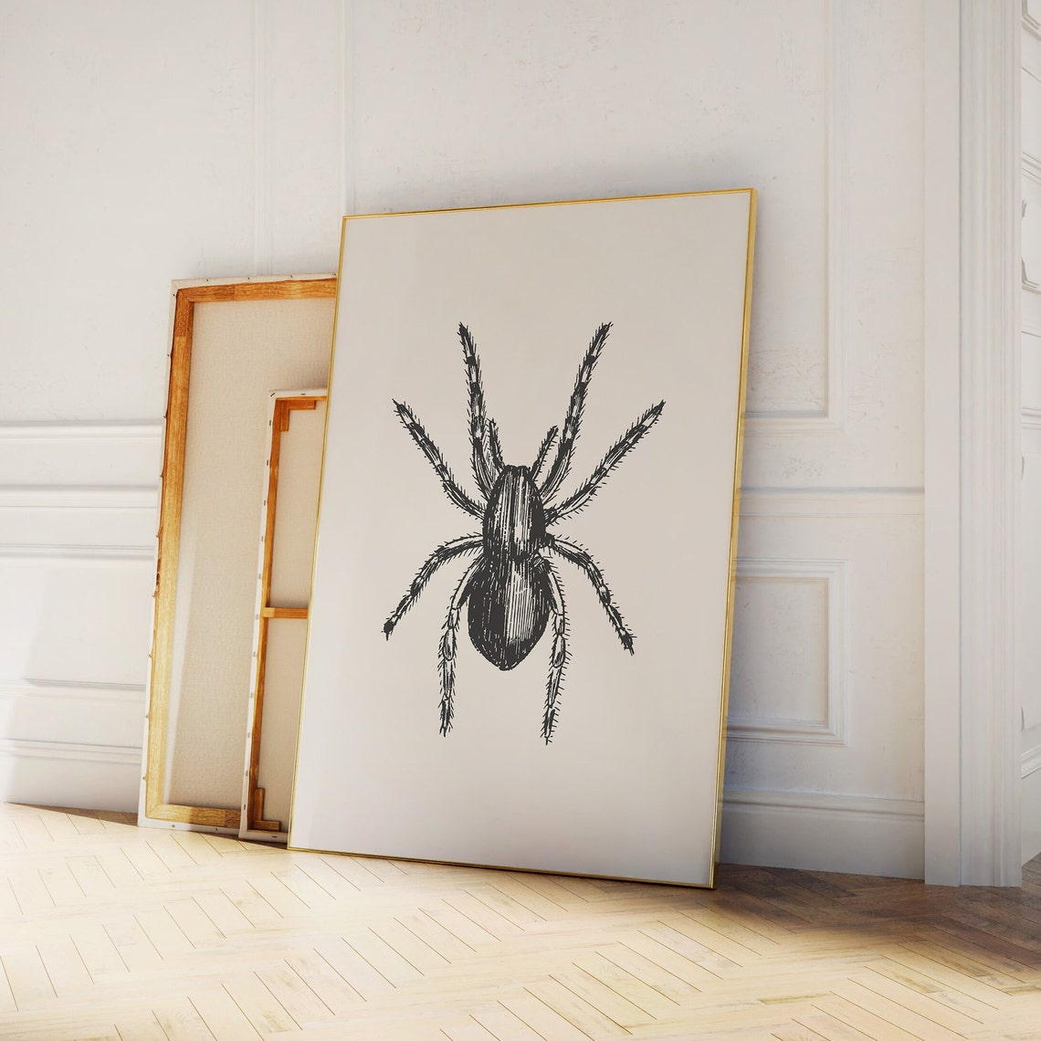 Vintage Spider Engraving Large Insect Illustration Halloween Poster - Image 6