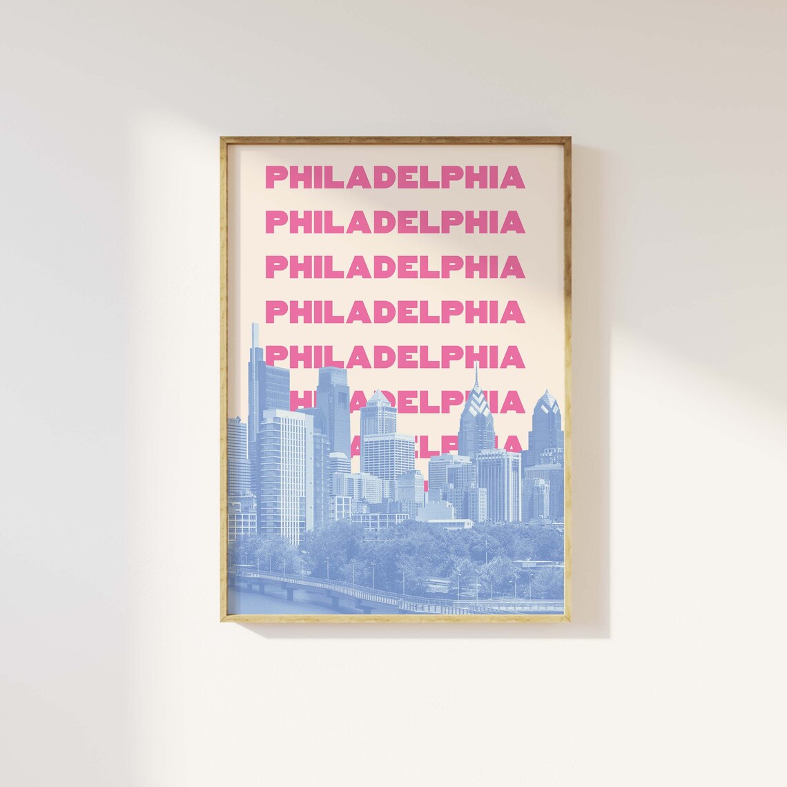 Philadelphia Travel Print Art, Trendy Wall Art - Image 3