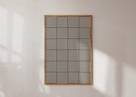 Minimalist Wall Art Print Abstract Japandi Wall Art Geometric Poster Zen Wall Art Monochrome Wall Dcor