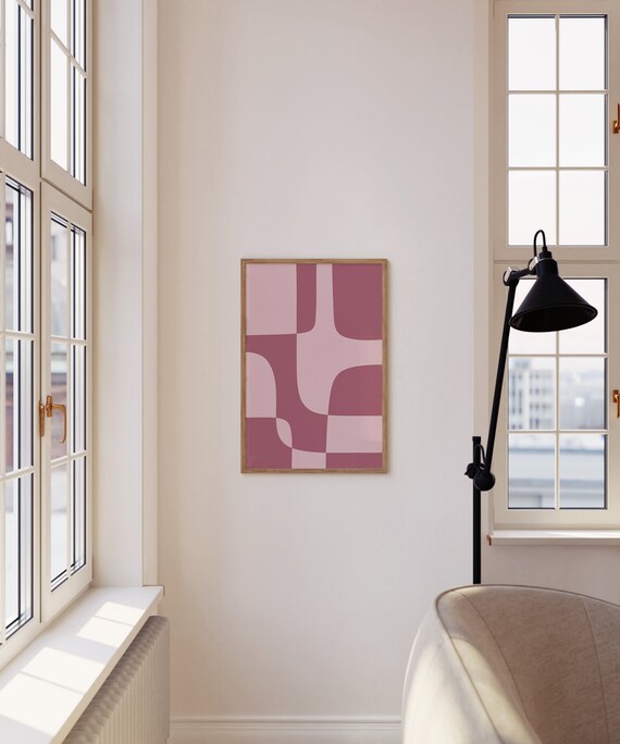 Abstract Modern Wall Art Print Japandi Minimalist Art Print Geometric Poster Wall Artrt Housewarming Gift Art