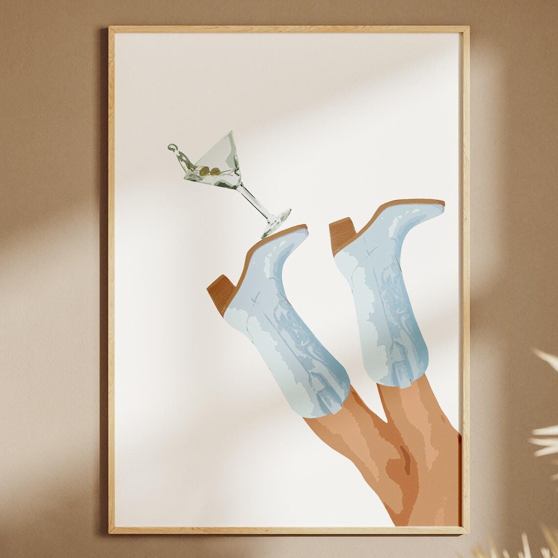 Cowgirl Boots Rodeo Poster, Preppy Western Art