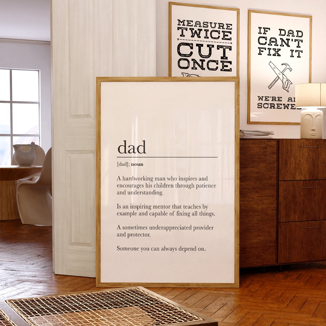 Dad Dictionary Definition Poster Heartfelt Gift for Father's Day - Image 2
