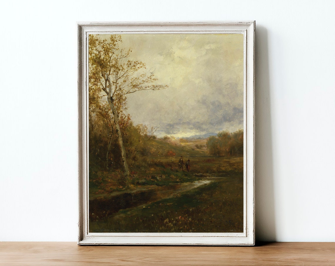 Autumn Landscape Painting, Vintage Country Art Print - Image 4