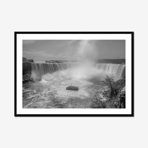 Niagara Falls Black And White, Canada Landscape