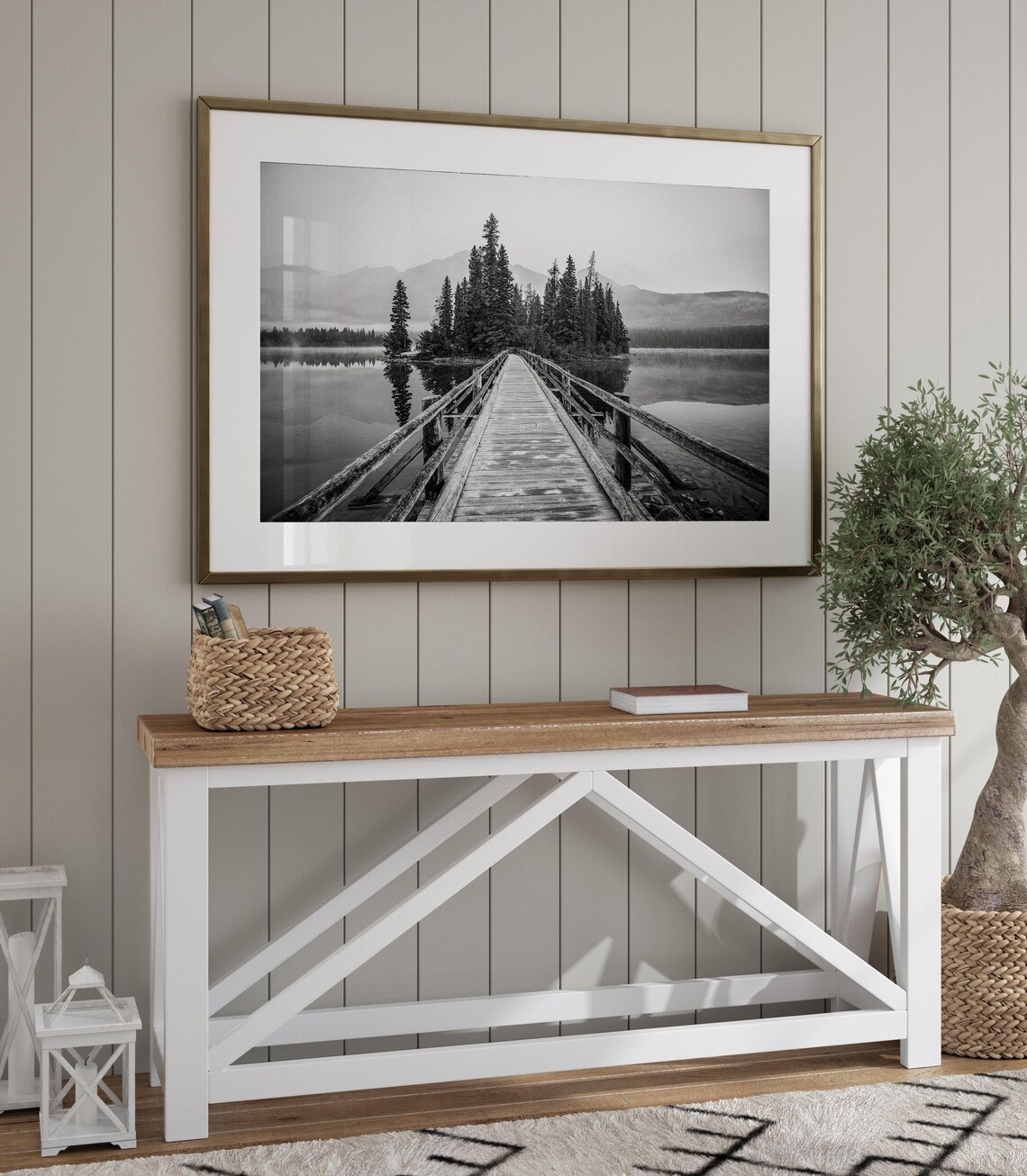 Pyramid Island Jasper Black And White Photo