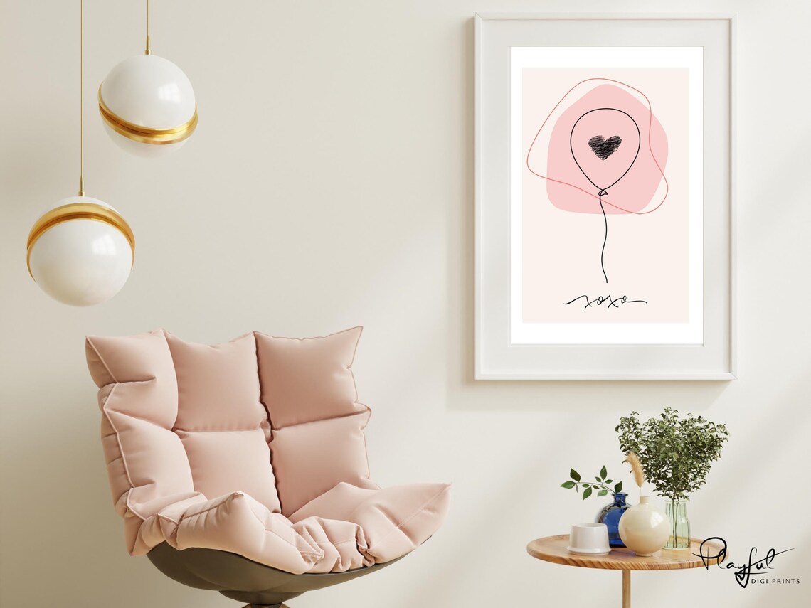 Xoxo Minimalist Line Art, One Line Drawing - Image 4