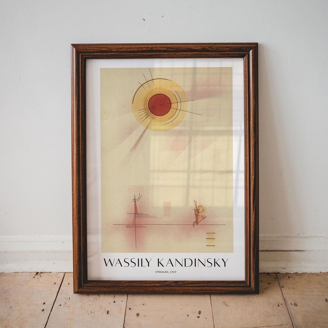 Wassily Kandinsky Strahlen 1929 Abstract Sun Ray Gallery Art Poster