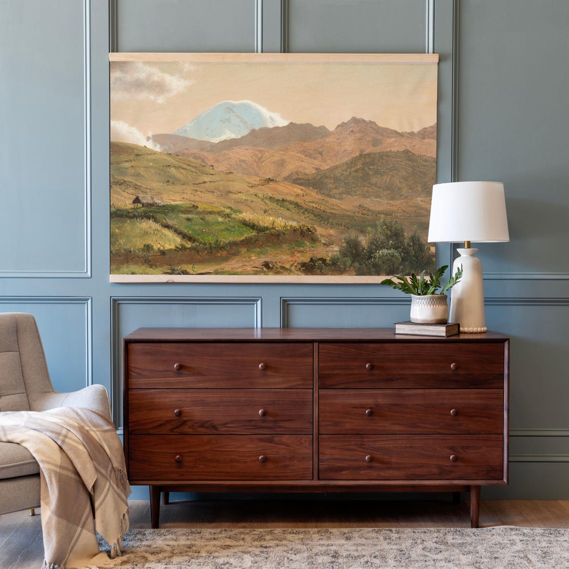 Landscape Painting Oil Paintings Wall Hanging Tapestry Mountain Wall Art Extra Large Wall Art 648 - Image 2