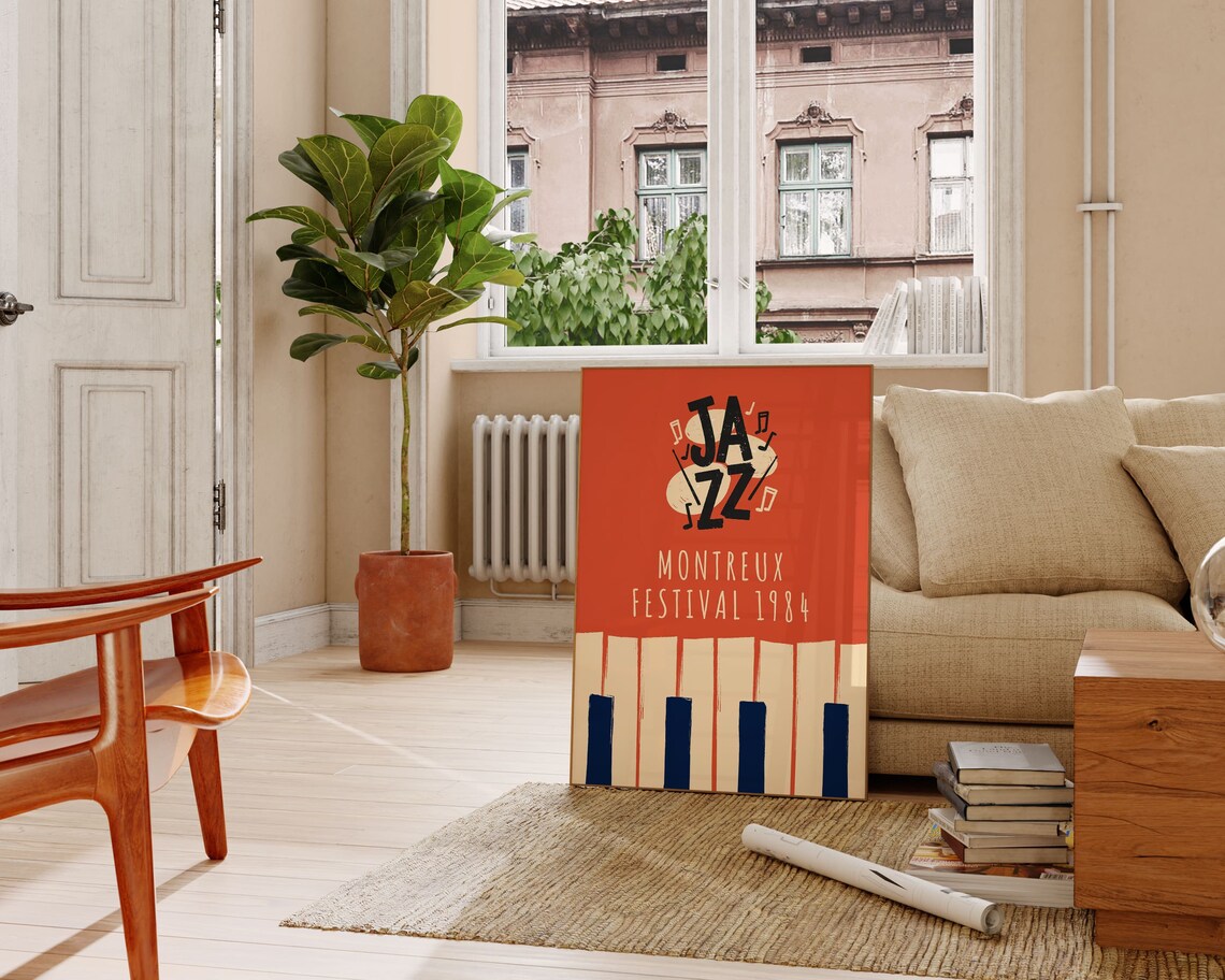 Jazz Festival Retro Music Poster Print - Image 2