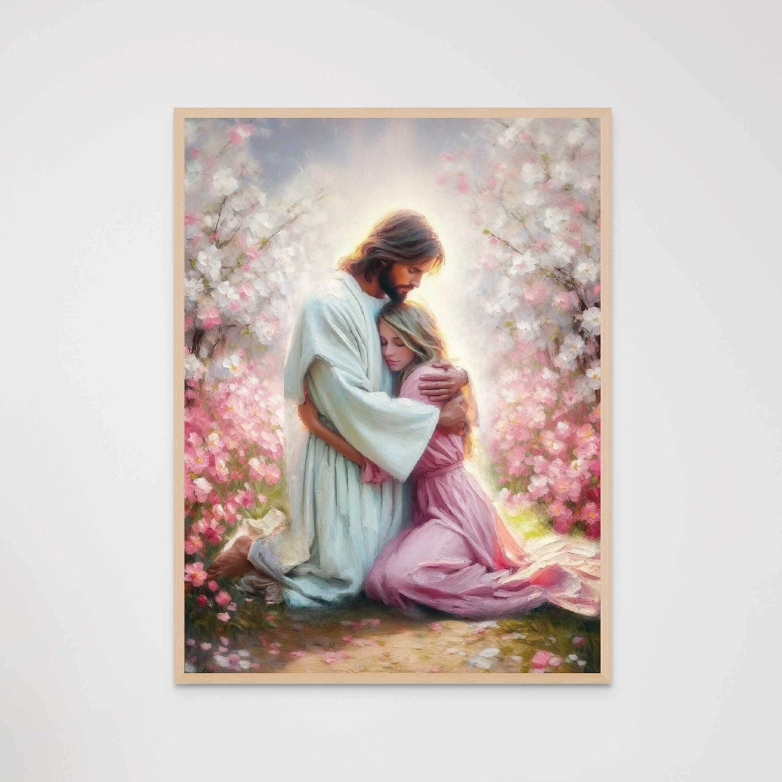 Jesus Loves You Christian Art Jesus And Woman Picture Of Jesus Hugging Woman Lds Art Bible Prints Christian Art For Women Jesus Print