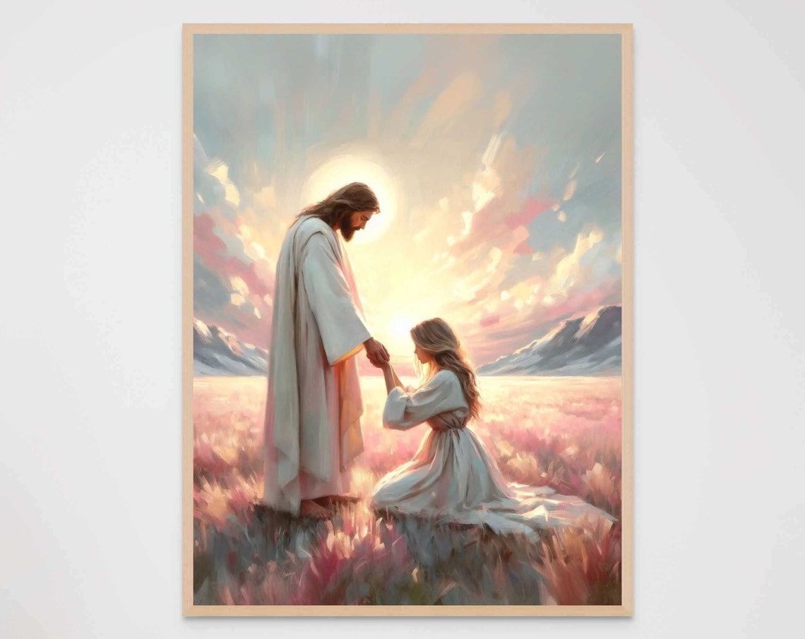 Loved Christian Art Jesus Forgiving Woman Jesus Portrait Lds Art Bible Painting Jesus And Girl Christian Painting Picture Of Jesus