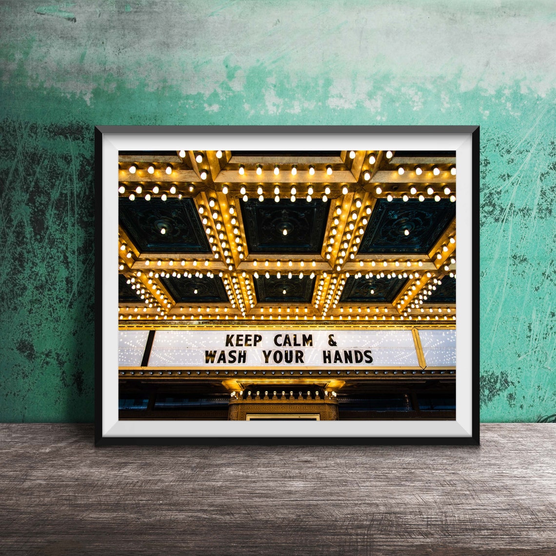Keep Calm Wash Your Hands Art Print