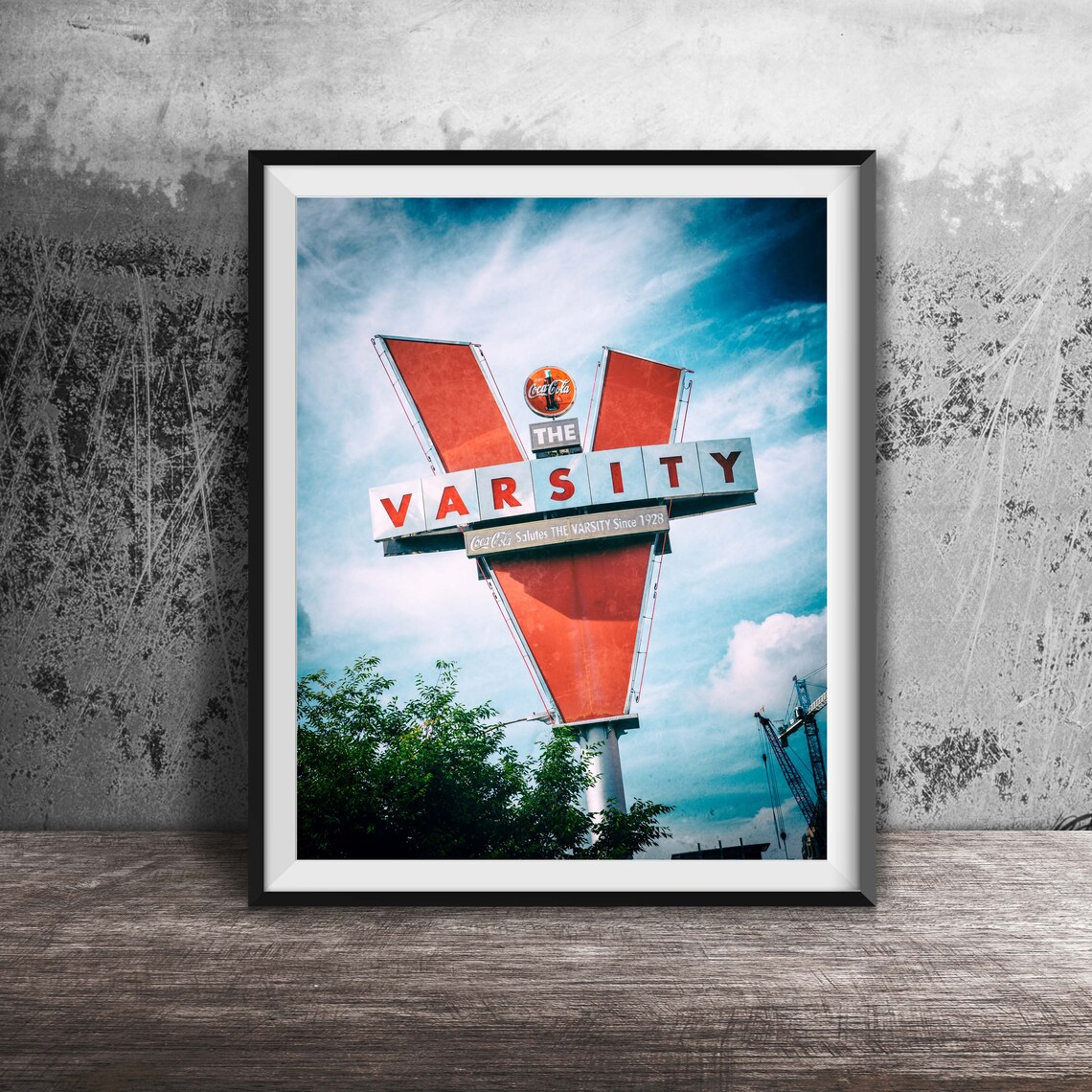 The Varsity Atlanta Giant Red Sign Vintage Americana Photo Poster