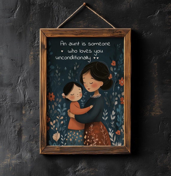 Aunt Niece Art Sentimental Birthday Gift