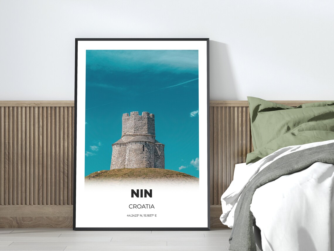 Zadar City Travel Poster, Dalmatia Office Decor - Image 2