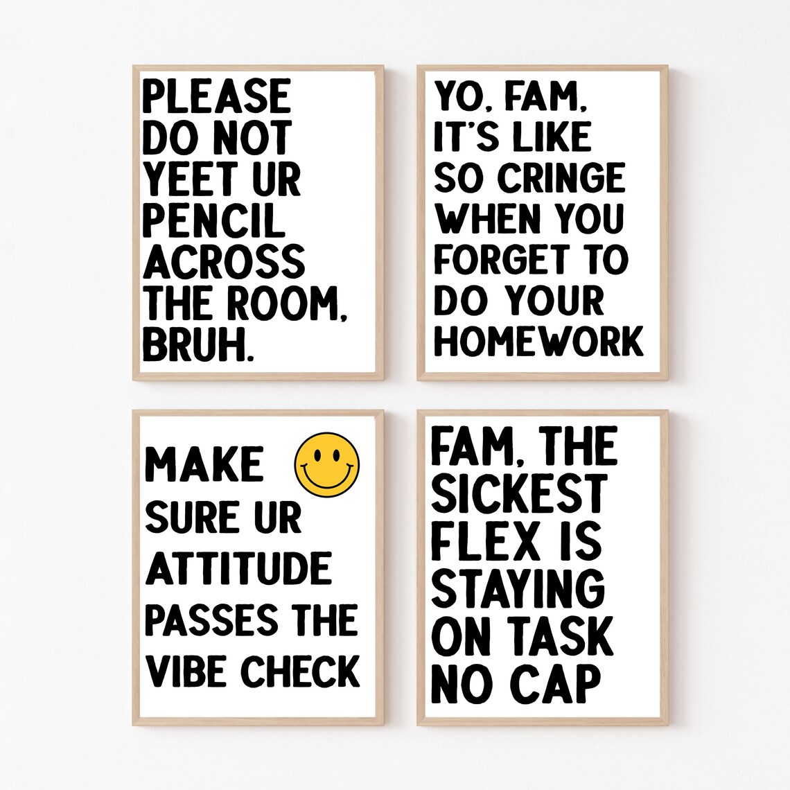Classroom Decor Bundle Printables, Language Arts Set
