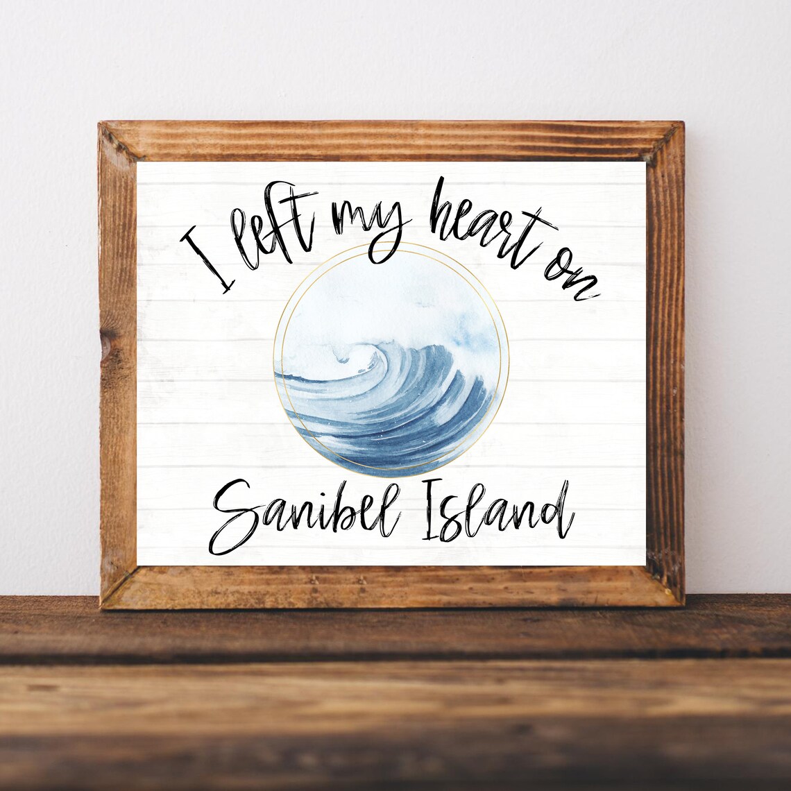 Sanibel Island Florida Travel Poster, Captiva Art